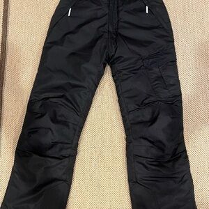 Boys Black Snow Pants